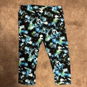 Tie-Dye Leggings - Blue and Green